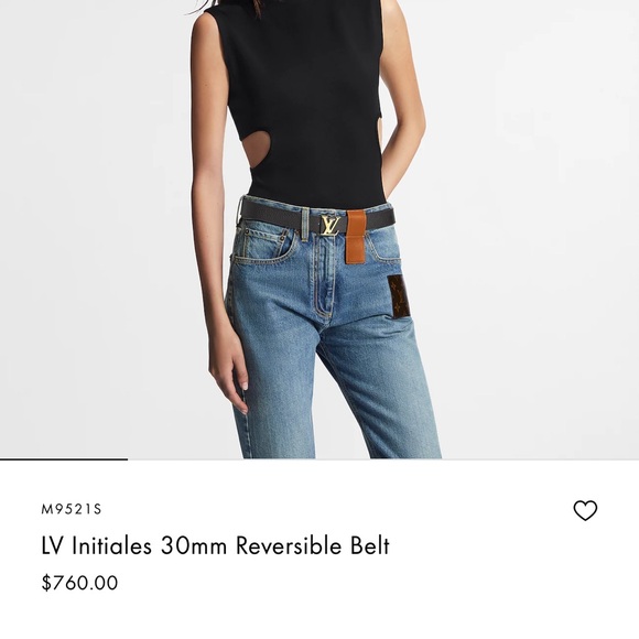 LV initials 30mm reversible belt size 85/34 - Picture 9 of 9